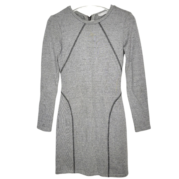 KAIN Boucle Terry Churchill Sweatshirt Mini Dress Gray Long Sleeves Women Medium - Picture 2 of 13